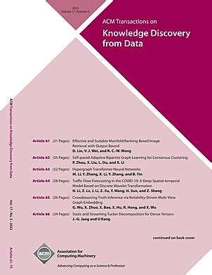 mlj.jl|acm transactions on knowledge discovery from data.